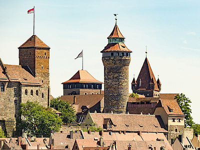 Kaiserburg, Altstadt, Mittelalter, Burg, Nürnberg